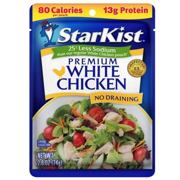 StarKist Low Sodium Premium White Chicken, 2.6 oz
