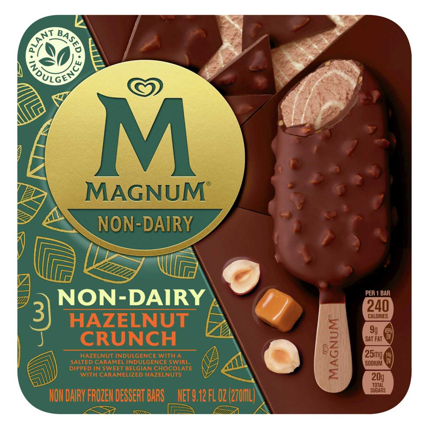 Magnum Non-Dairy Hazelnut Crunch Frozen Dessert Bars; image 1 of 8