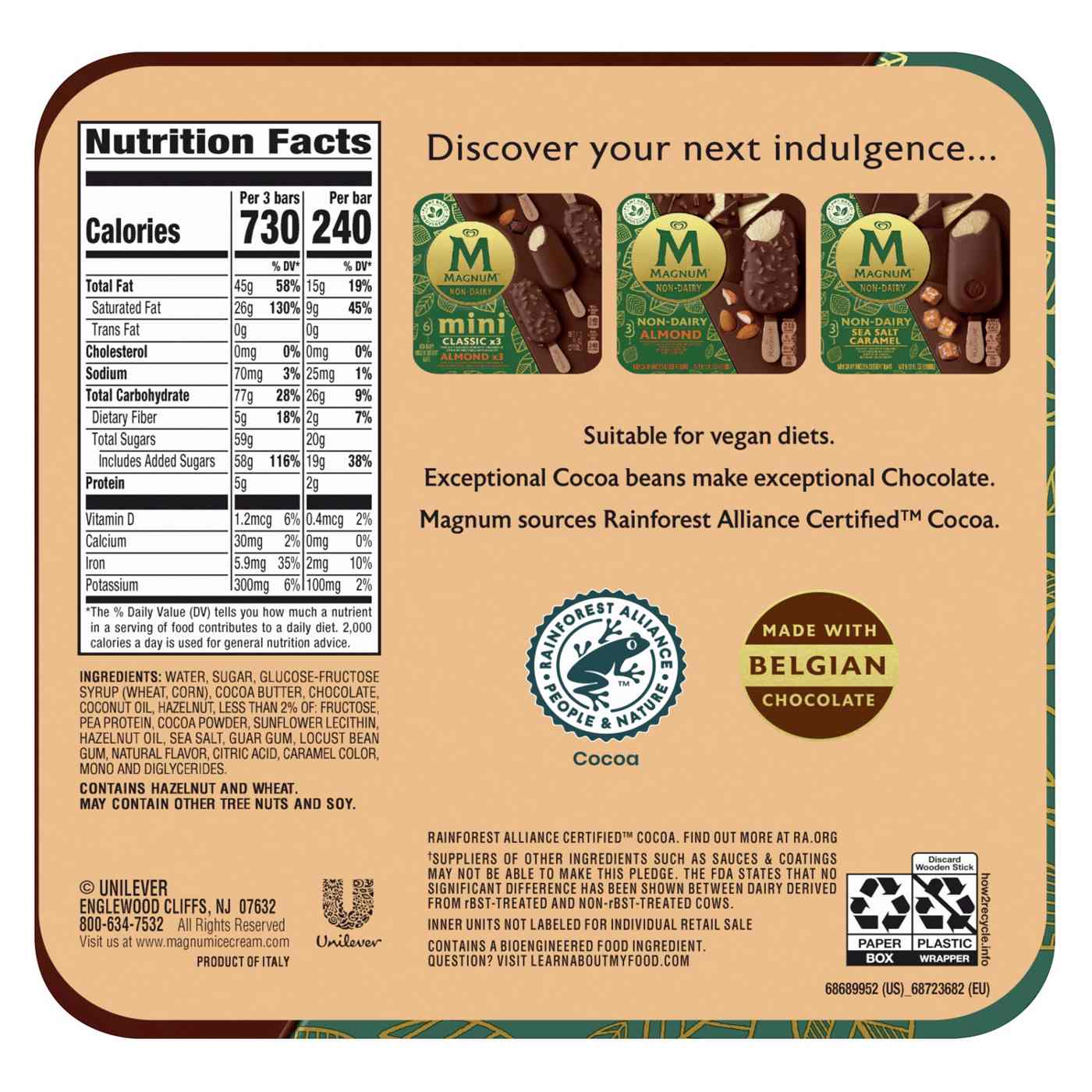 Magnum Non-Dairy Hazelnut Crunch Frozen Dessert Bars; image 7 of 8