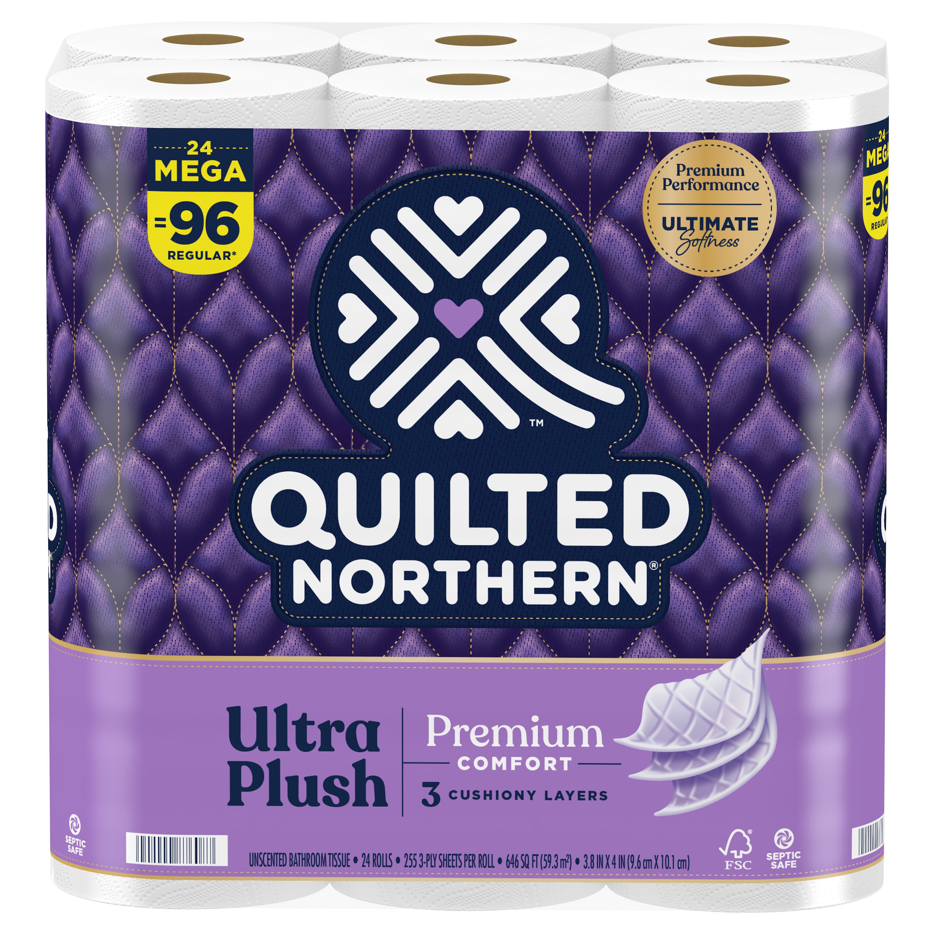 Quilted Northern Ultra Plush 3-Ply Toilet Paper, 24 pk - QFC