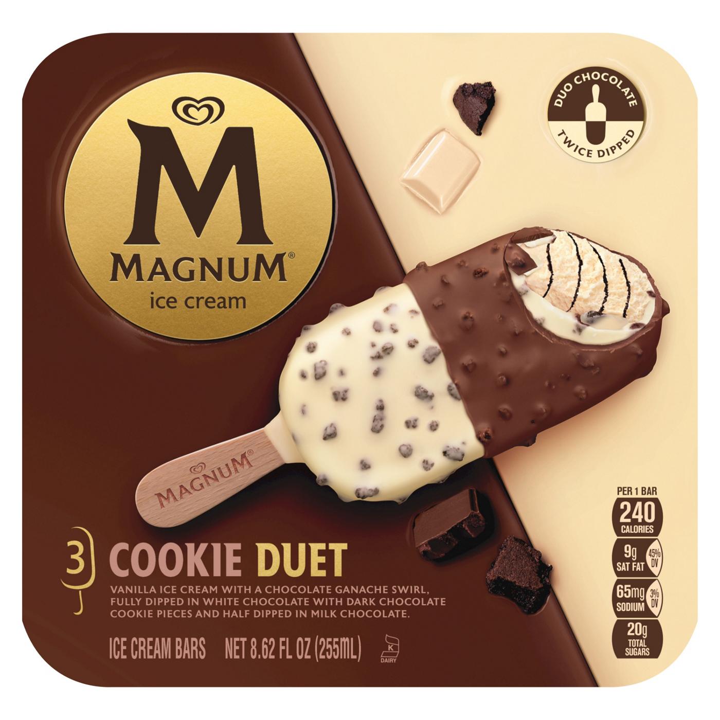 Magnum Cookie Duet Ice Cream Bars; image 1 of 8