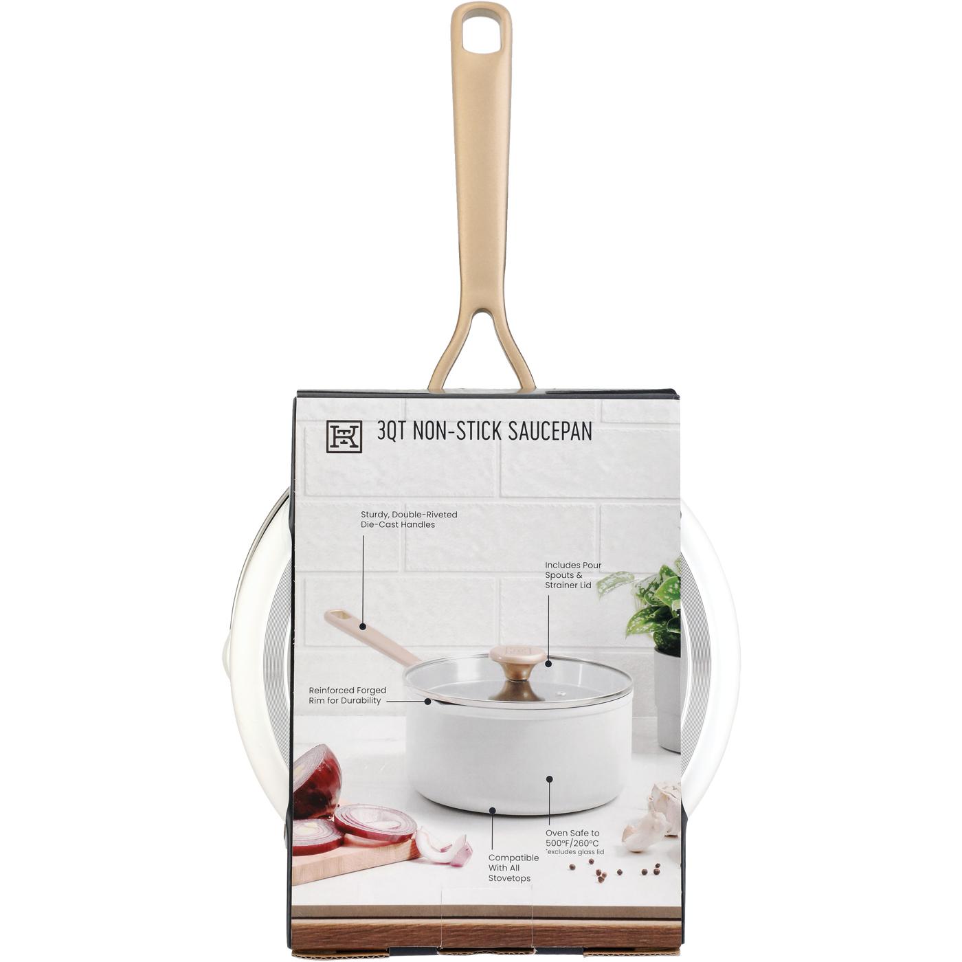 Sonoma Stainless Steel Sauce Pan with Strainer Glass Lid - Shop Stock Pots  & Sauce Pans at H-E-B