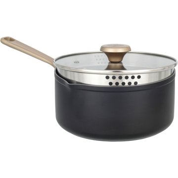Kitchen & Table by H-E-B Non-Stick Saucepan - Classic Black, 3 qt