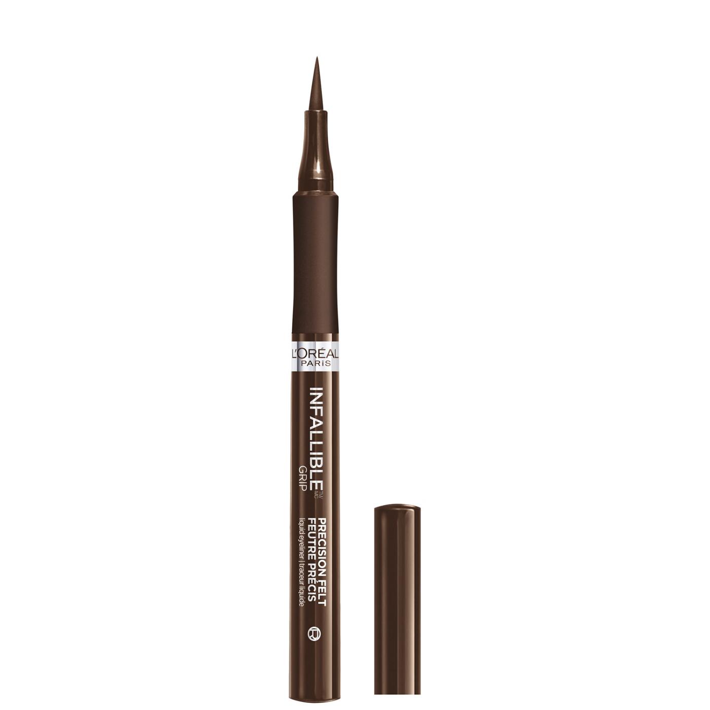 L'Oréal Paris Infallible Grip Precision Felt Waterproof Eyeliner - Brown; image 5 of 6