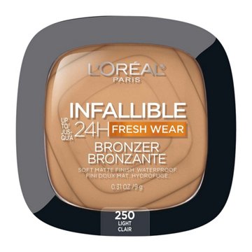 L'Oréal Paris Infallible 24 Hour Fresh Wear Soft Matte Bronzer - 250 Light, 0.31 oz