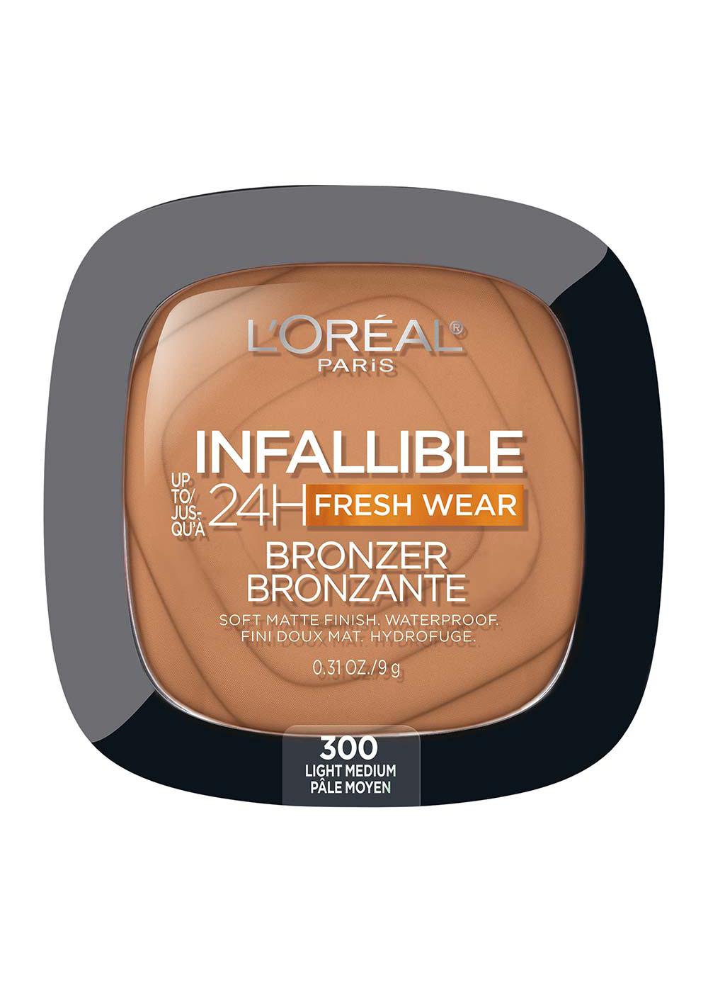 L'Oréal Paris Infallible 24 Hour Fresh Wear Soft Matte Bronzer - 300 Light Medium; image 1 of 4