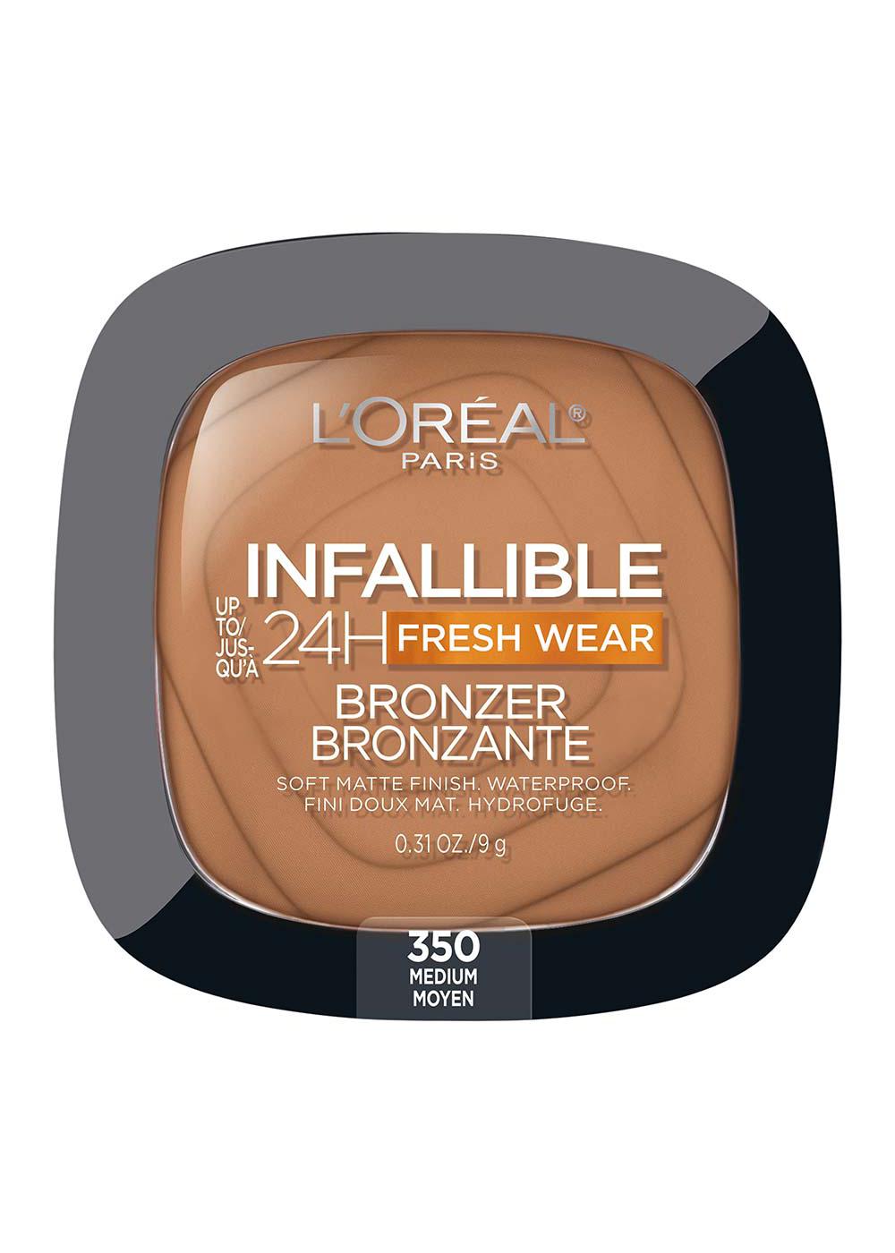 L'Oréal Paris Infallible 24 Hour Fresh Wear Soft Matte Bronzer - 350 Medium; image 1 of 5