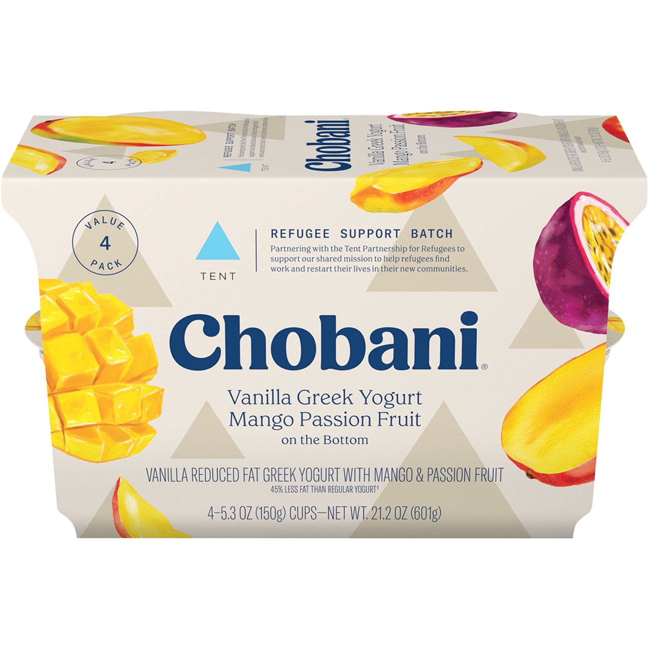 Chobani Unstuck LowFat Vanilla Tropical Fruit on the Bottom Greek