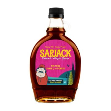 Sapjack Organic Grade A Amber Maple Syrup, 12 oz