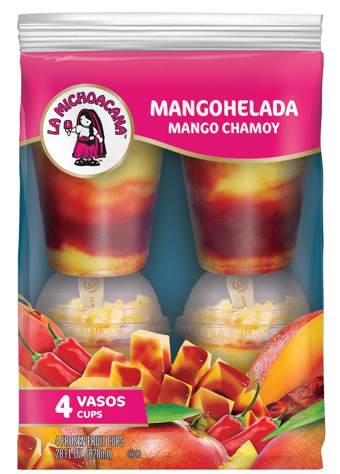 La Michoacana Mangohelada Mango Chamoy Frozen Fruit Cups Shop Ice