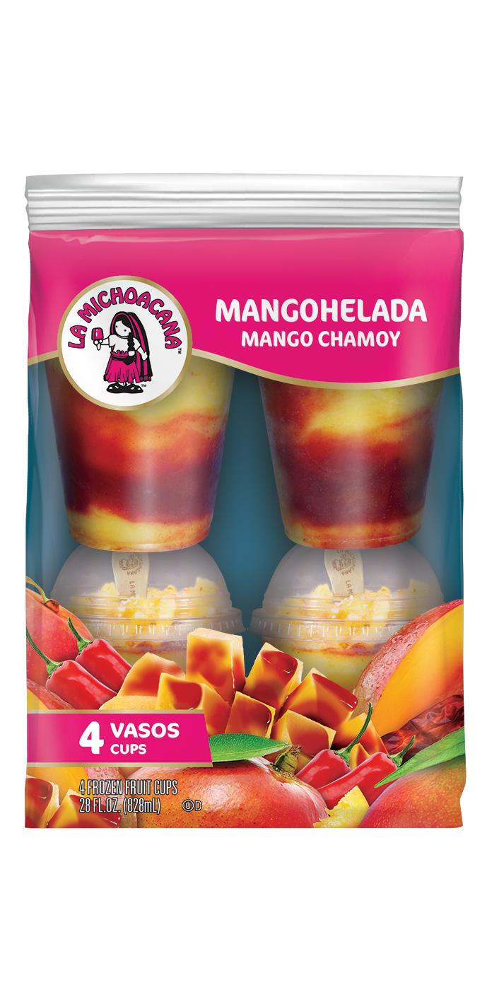 La Michoacana Mangohelada Mango Chamoy Frozen Fruit Cups; image 1 of 2