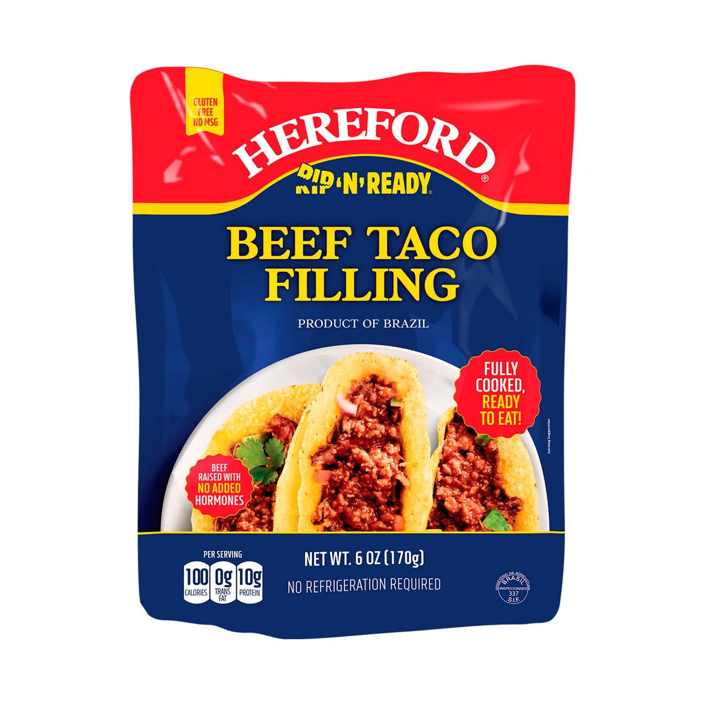 Hereford Rip 'n' Ready Beef Taco Filling; image 1 of 2