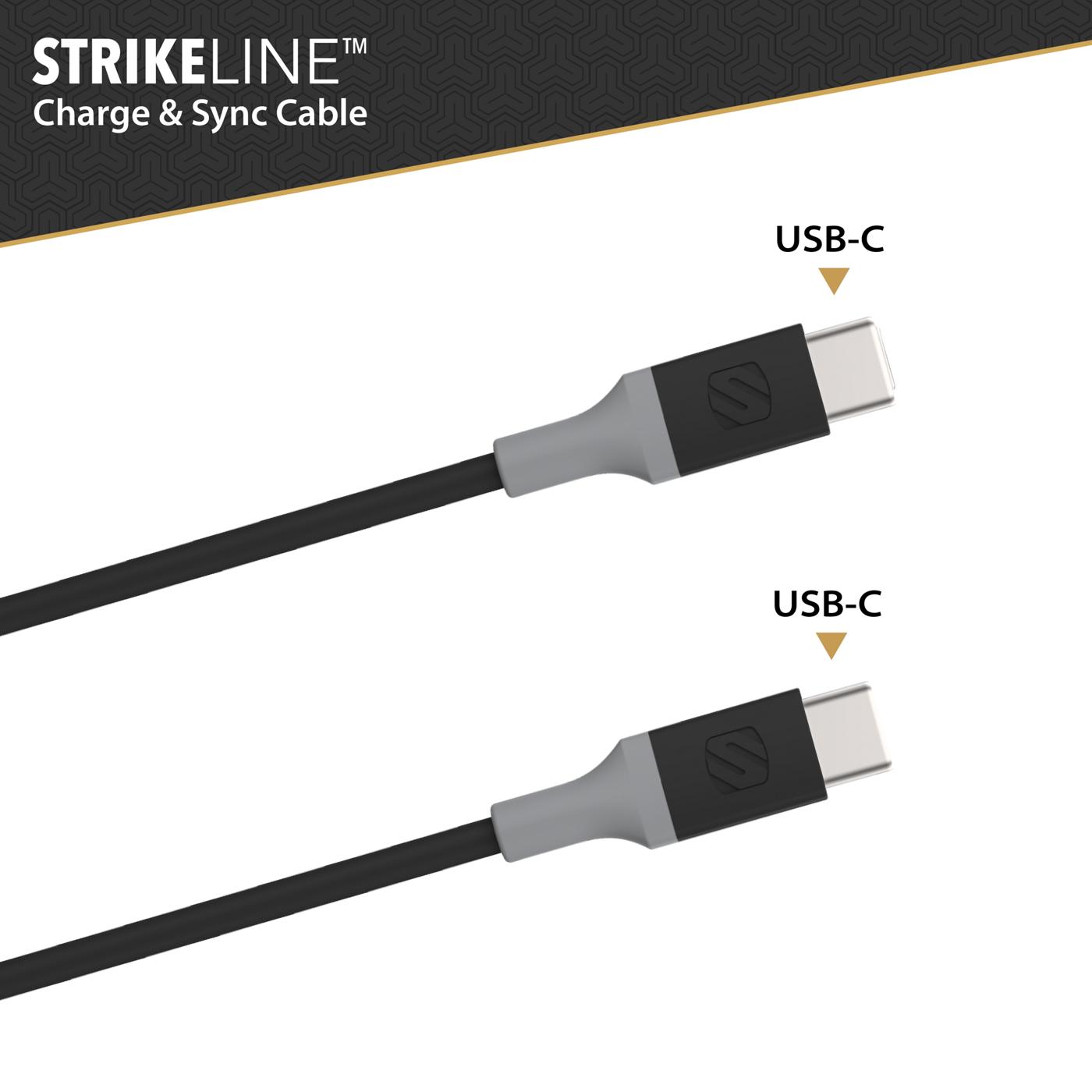 Scosche StrikeLine USB-C to USB-C Charge & Sync Cable; image 4 of 5
