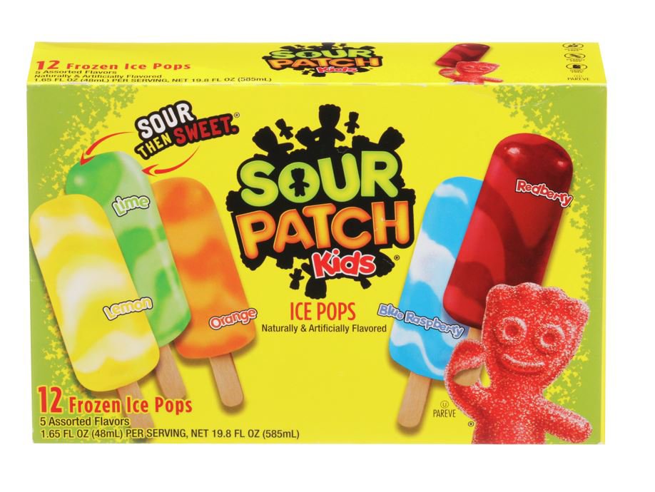 Sour Patch Kids Ice Pops Variety Pack Shop Bars & pops at HEB