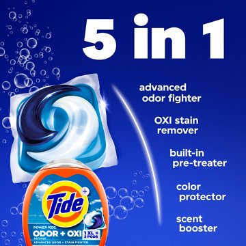 Tide Power PODS Ultra Oxi HE Laundry Detergent Pacs