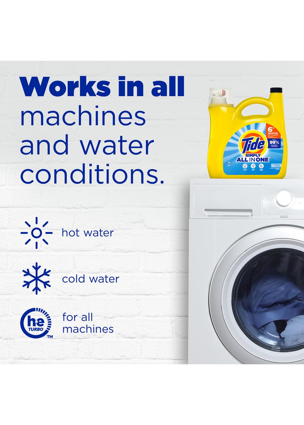 Tide Simply Clean & Fresh HE Liquid Laundry Detergent, 114 Loads