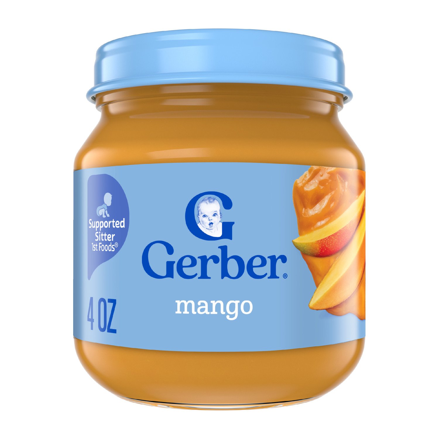 Gerber 1st Foods Natural for Baby Baby Food, Mango, 4 oz Jar