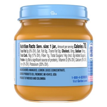 Gerber Natural for Baby 1st Foods - Mango