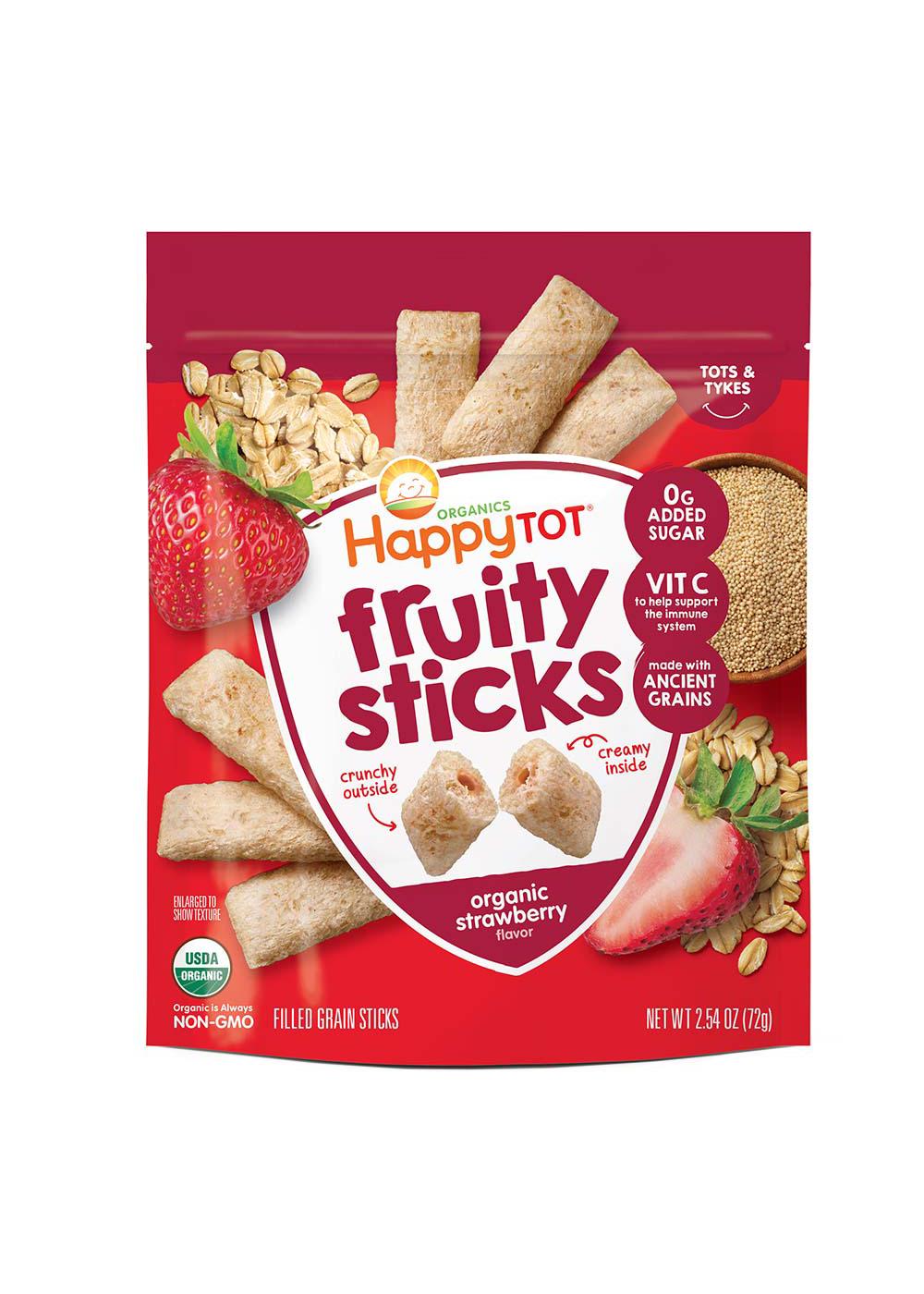 Happy Tot Organics Fruity Sticks - Strawberry; image 1 of 3
