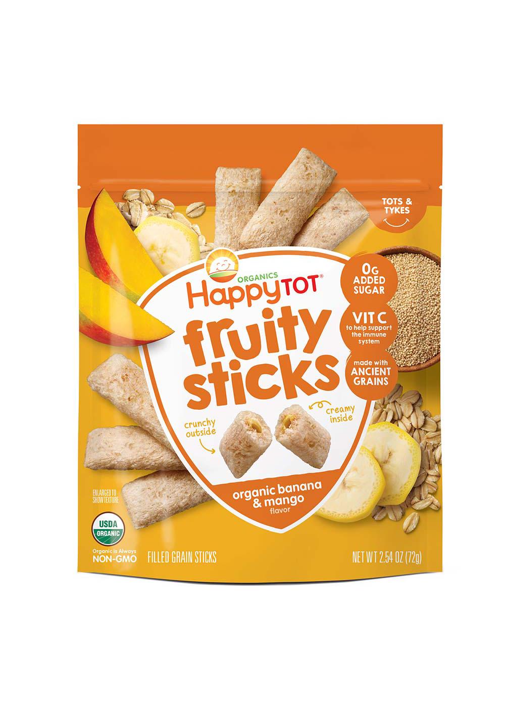 Happy Tot Organics Fruity Sticks - Banana & Mango; image 1 of 3