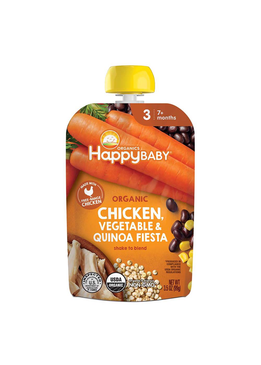 Happy Baby Organics Stage 3 Pouch Chicken Vegetable & Quinoa Fiesta