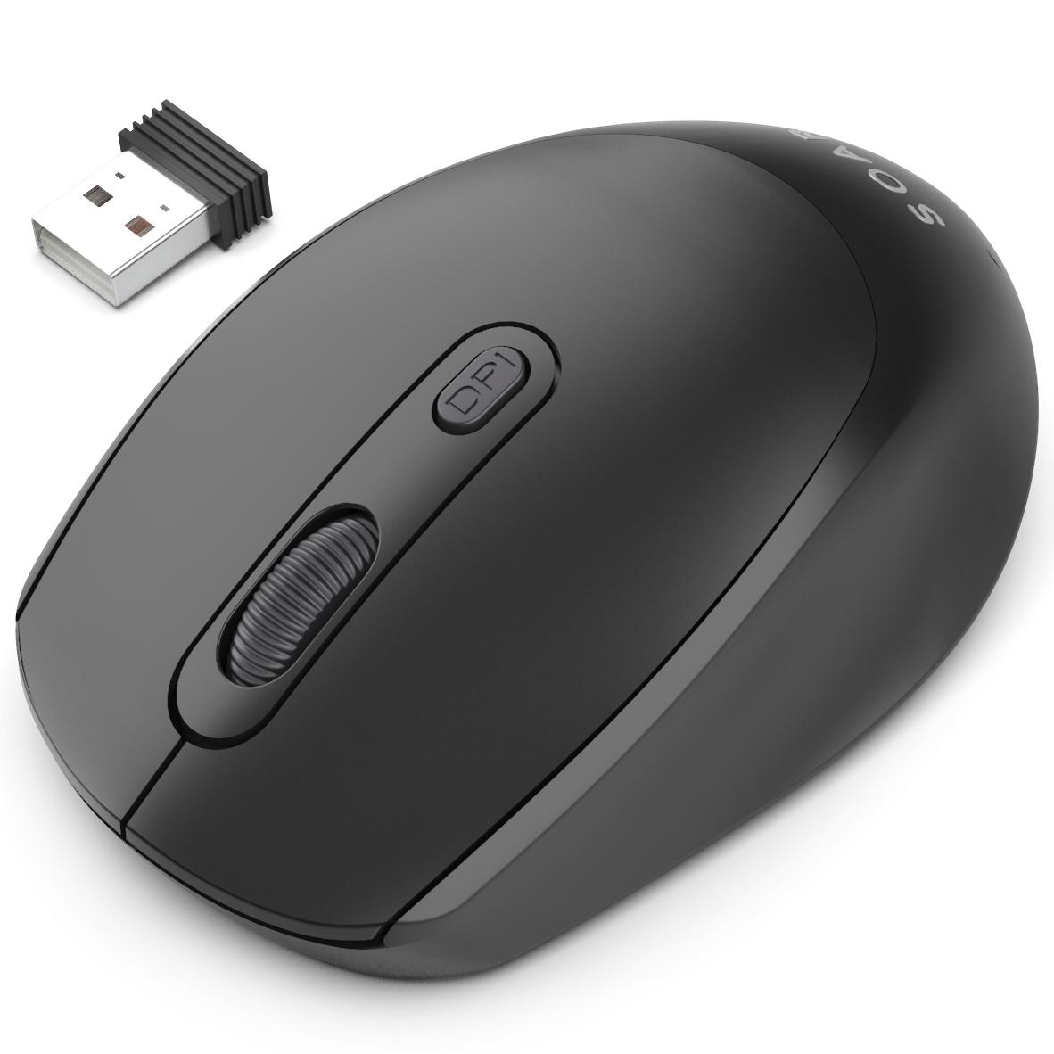 Soar Wireless Mouse - Black - Shop Keyboards & Mice at H-E-B