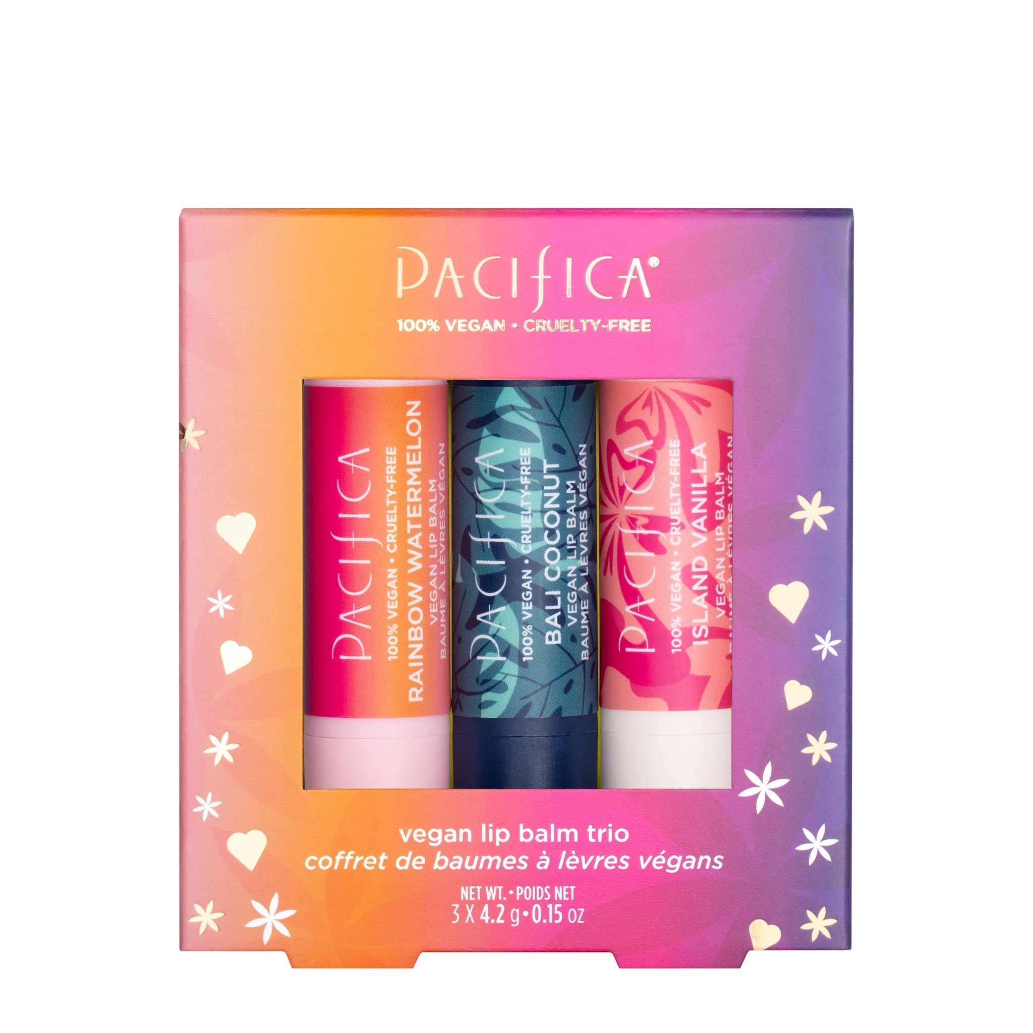 Pacifica Holiday Set Vegan Lip Balm Stars Shop Bath & Skin Care Sets