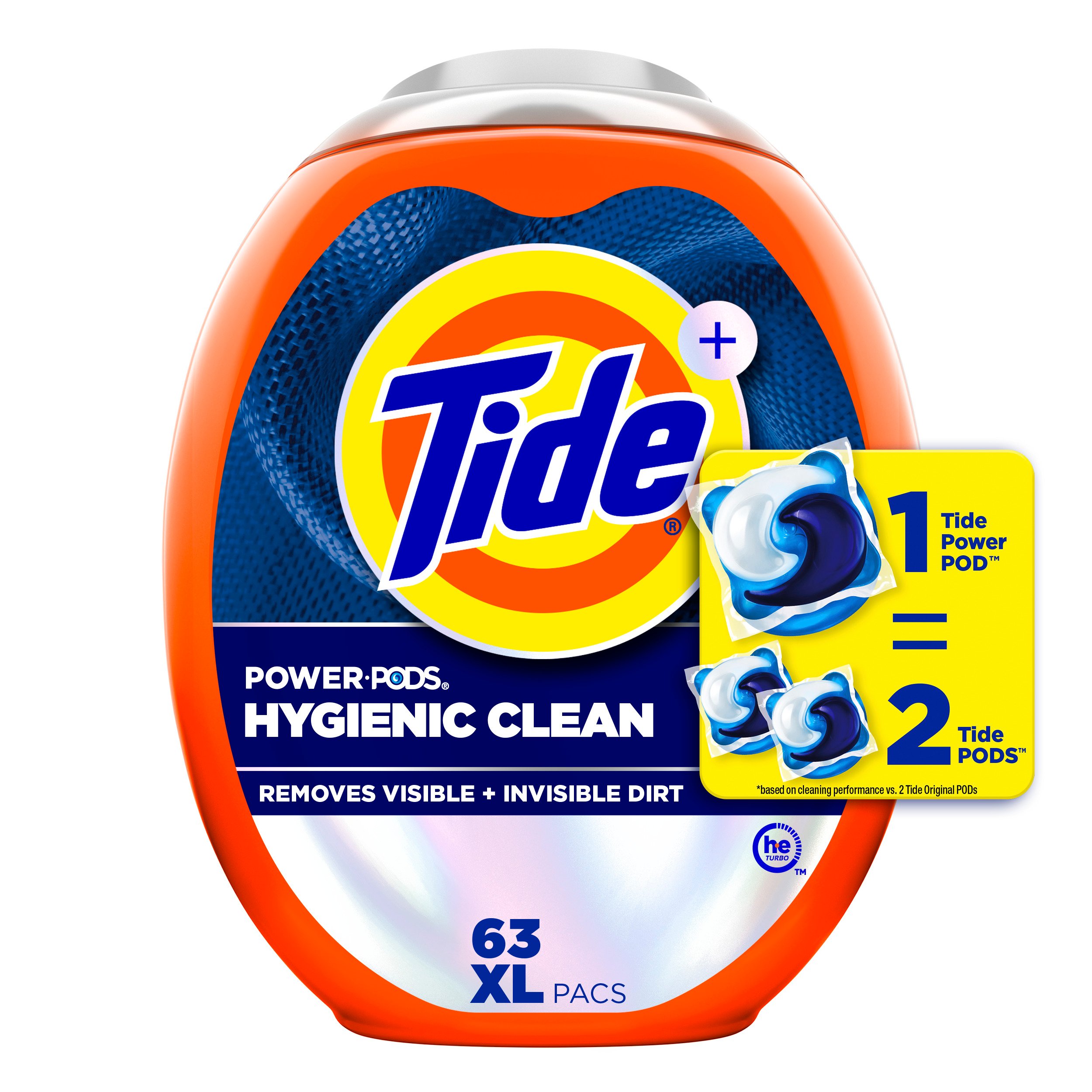 Tide Power PODS Hygienic Clean Original Scent HE Laundry Detergent Pacs