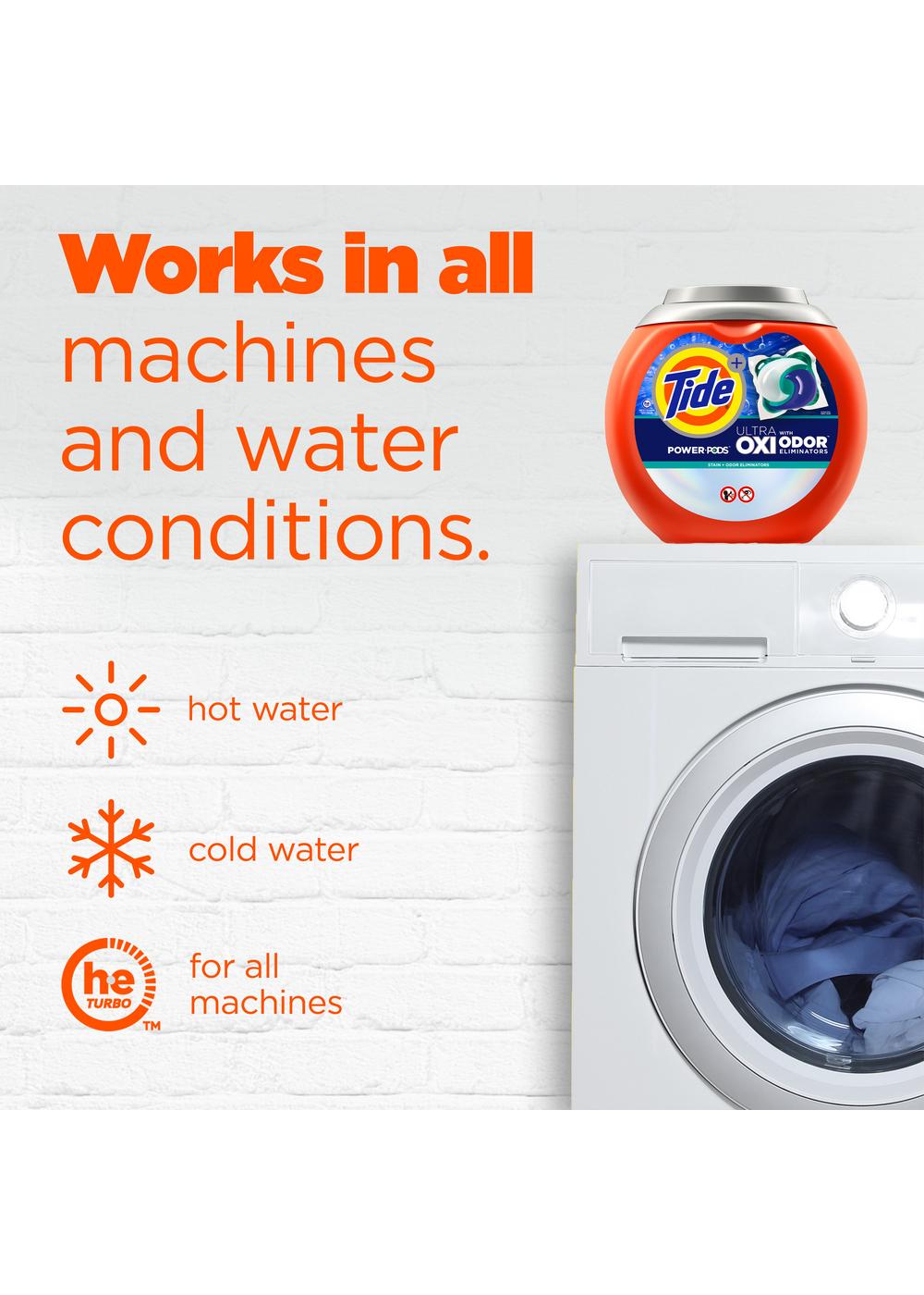 Tide Power PODS Ultra Oxi with Odor Eliminator HE Laundry Detergent Pacs; image 7 of 7