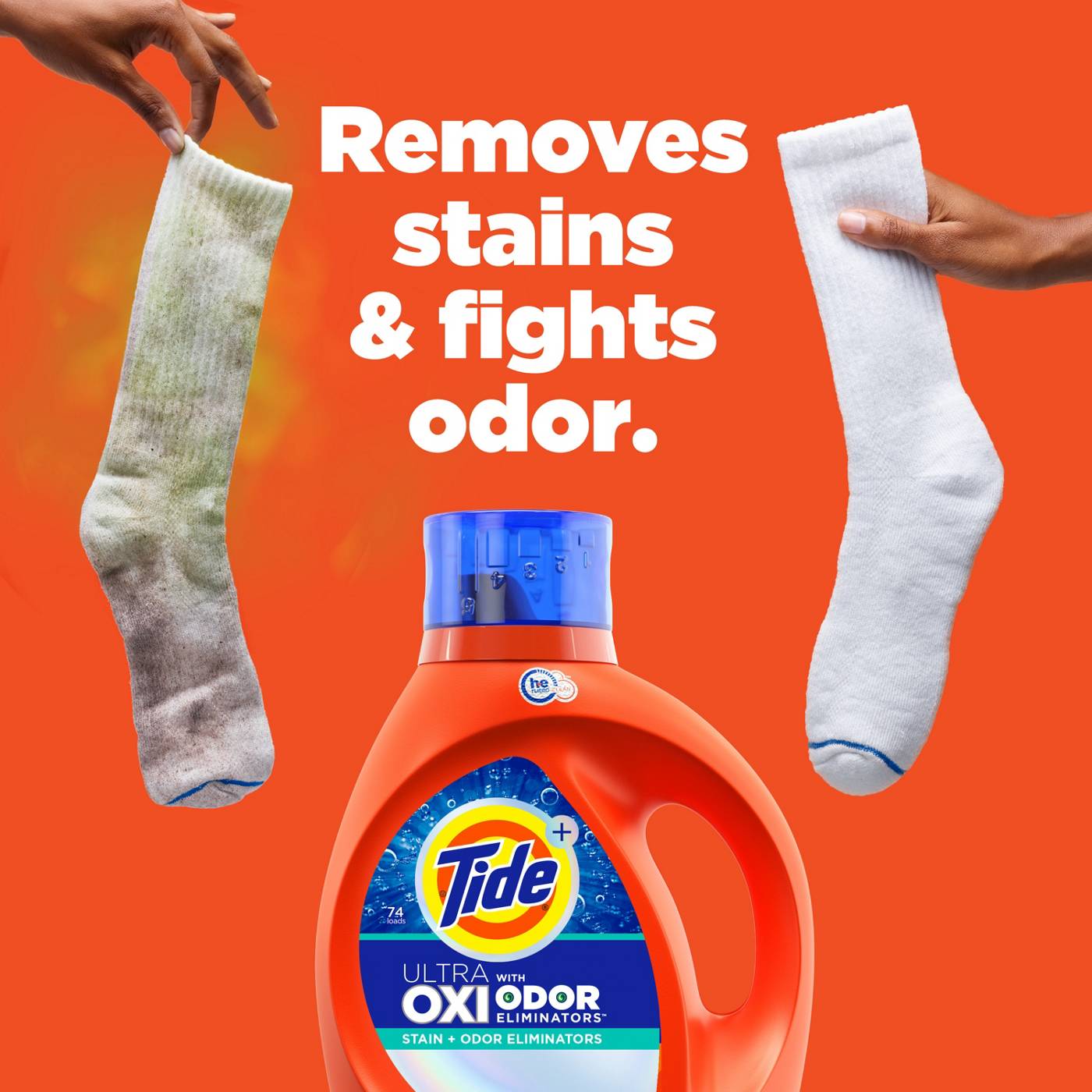 Tide + Ultra Oxi Odor Eliminators HE Turbo Clean Liquid Laundry Detergent, 94 Loads; image 6 of 11