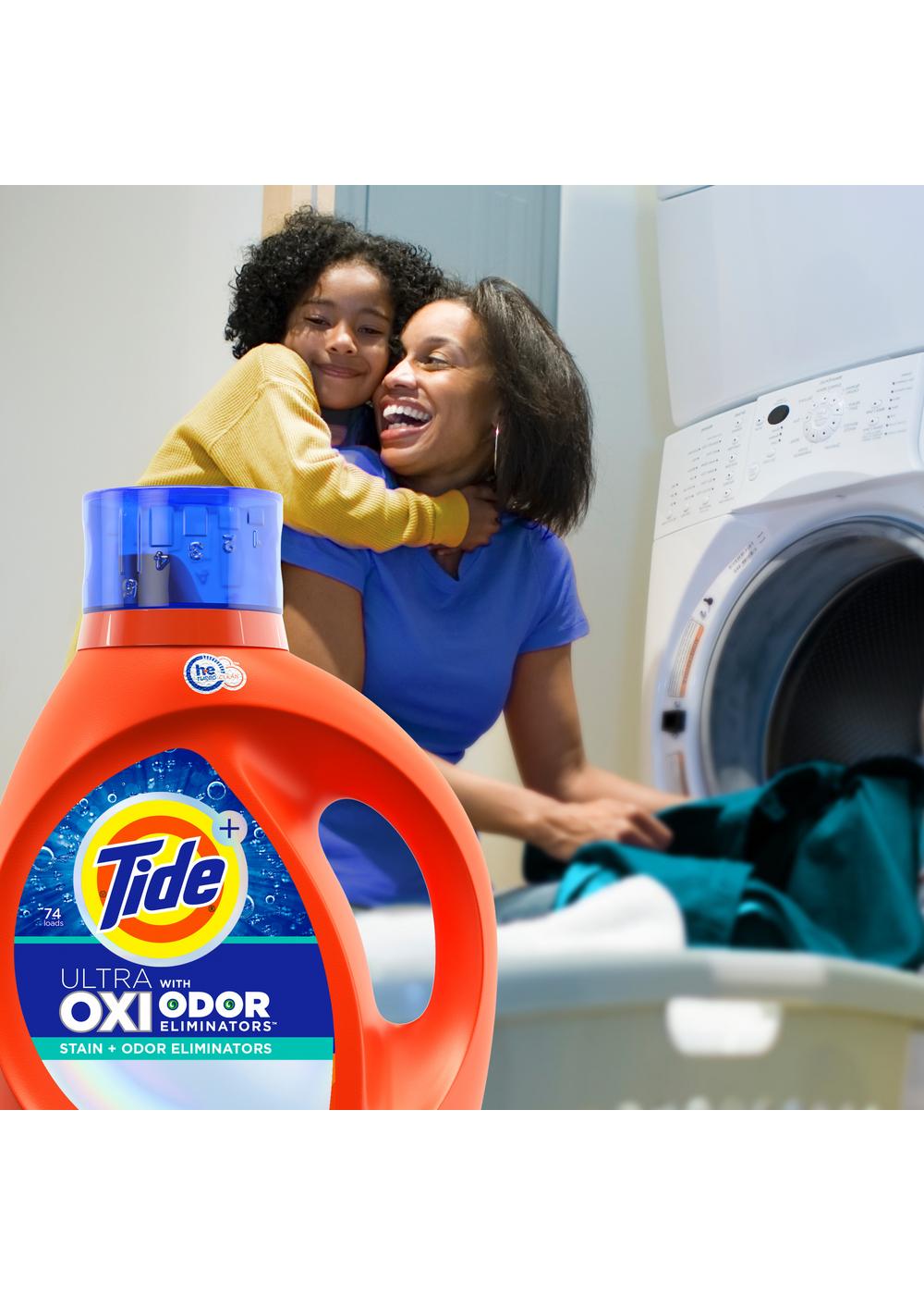 Tide + Ultra Oxi Odor Eliminators HE Turbo Clean Liquid Laundry Detergent, 94 Loads; image 11 of 11