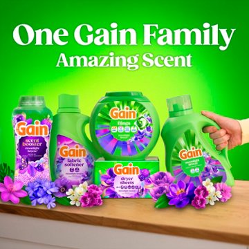 Gain Flings Laundry Detergent Pacs - Moonlight Breeze Scent with Oxi Boost & Febreze
