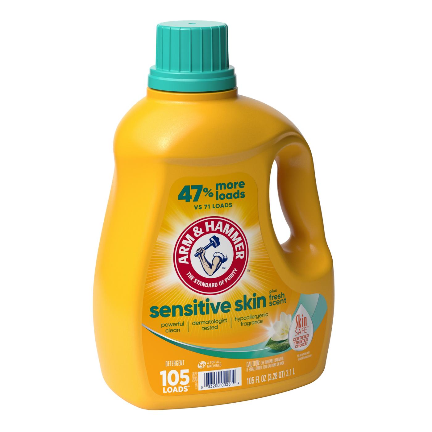 Arm & Hammer Sensitive Skin HE Liquid Laundry Detergent, 105 Loads - Fresh; image 4 of 4