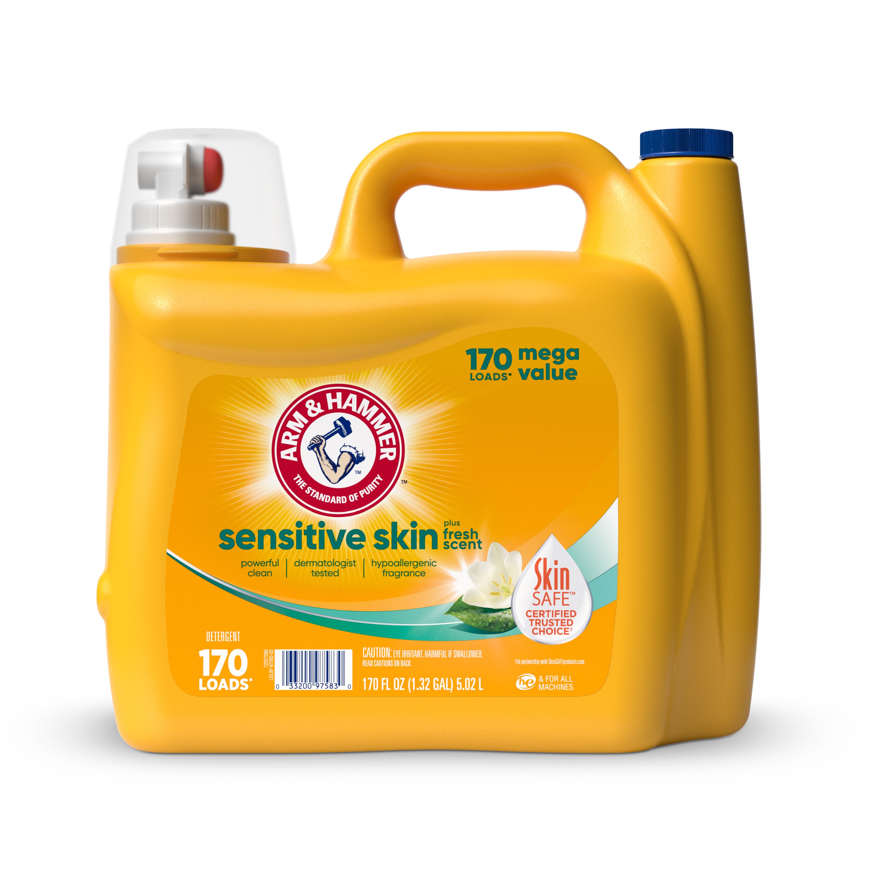 Arm & Hammer Sensitive Skin Plus Fresh Scent HE Liquid Laundry