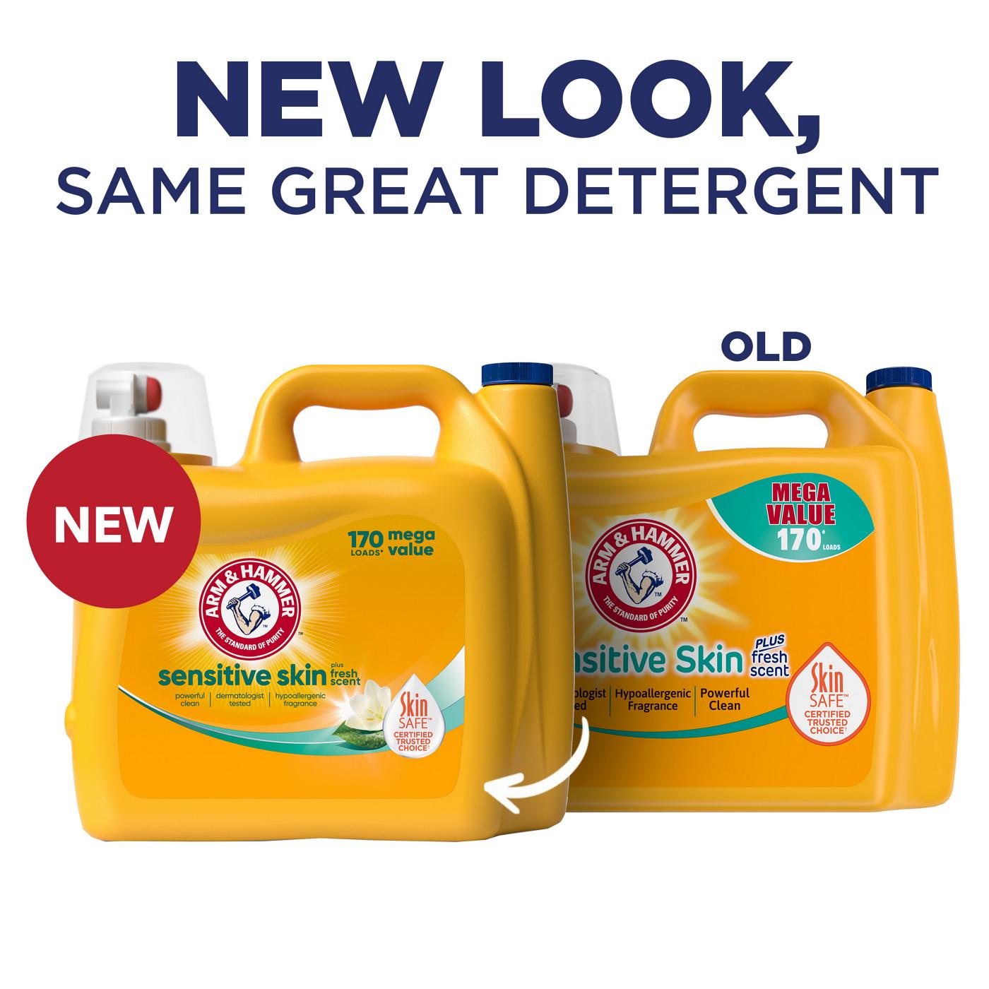 Arm & Hammer Sensitive Skin HE Liquid Laundry Detergent, 170 Loads - Fresh; image 4 of 12