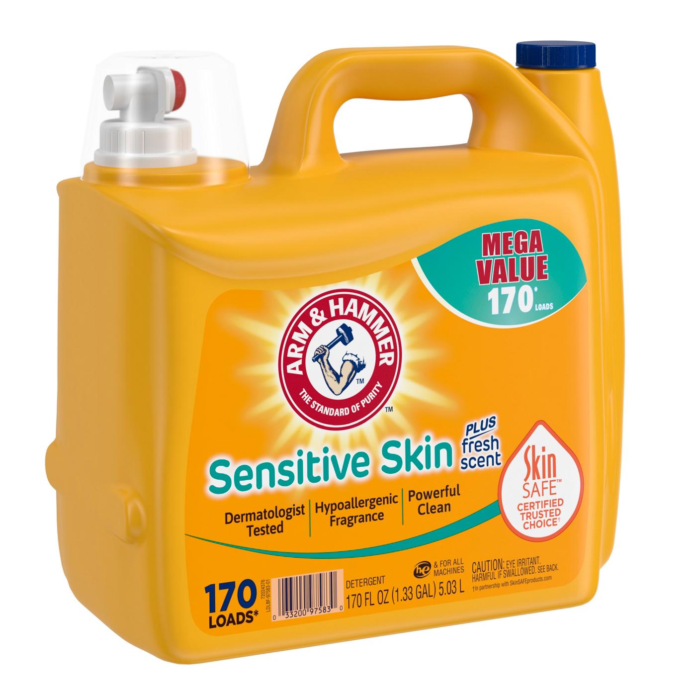 Arm & Hammer Sensitive Skin HE Liquid Laundry Detergent, 170 Loads - Fresh; image 3 of 4
