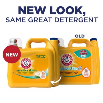 Arm & Hammer Sensitive Skin HE Liquid Laundry Detergent, 170 Loads - Fresh