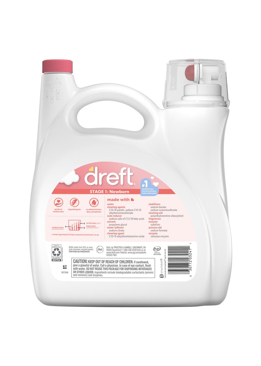 Dreft Stage 1 Newborn HE Liquid Laundry Detergent, 114 Loads Shop