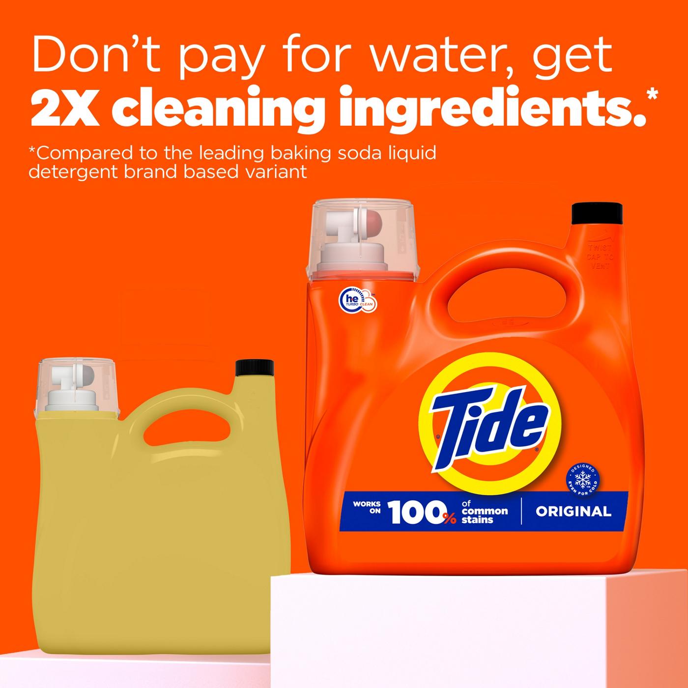 Tide HE Turbo Clean Liquid Laundry Detergent, 100 Loads - Original; image 13 of 15