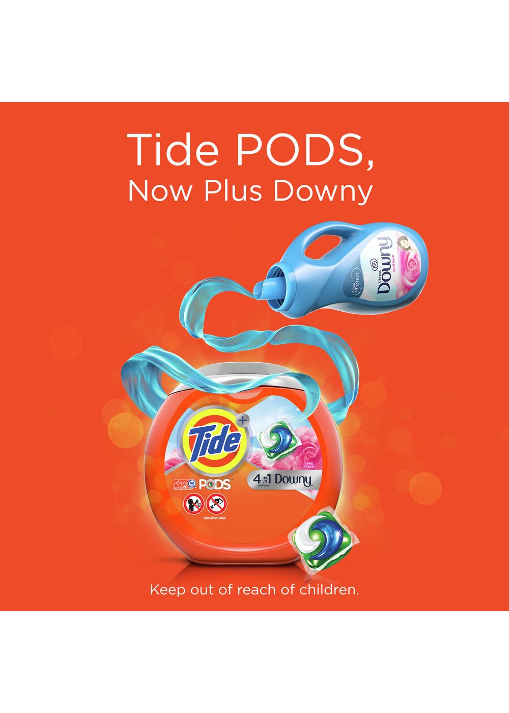 Tide PODS Plus Downy April Fresh HE Laundry Detergent Pacs; image 3 of 8