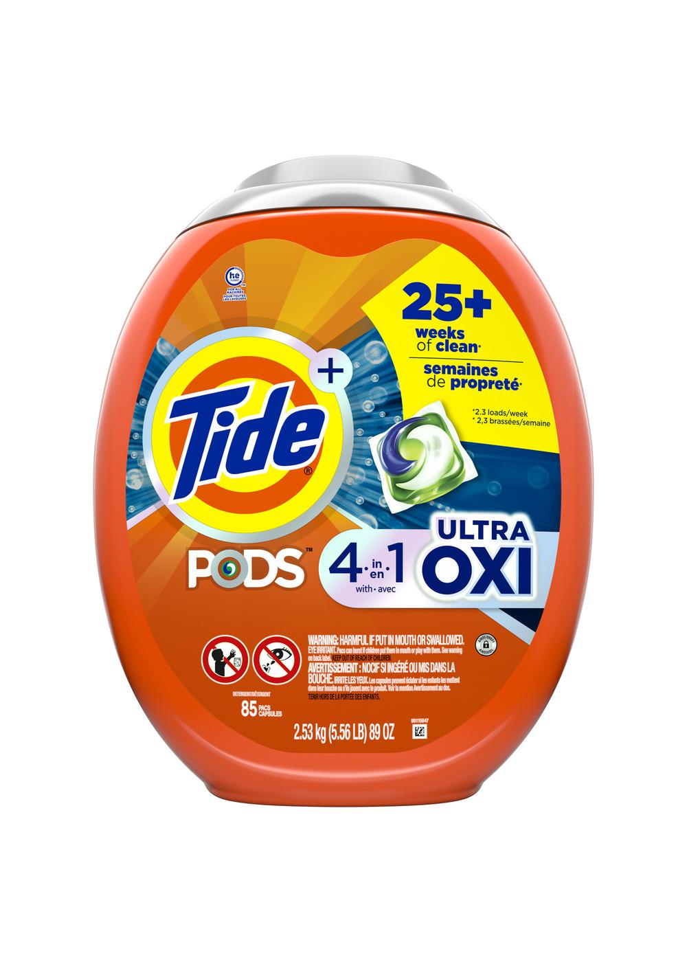 Tide PODS Ultra Oxi HE Laundry Detergent Pacs; image 1 of 9