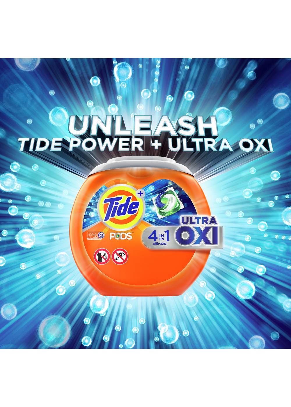 Tide PODS Ultra Oxi HE Laundry Detergent Pacs; image 3 of 9