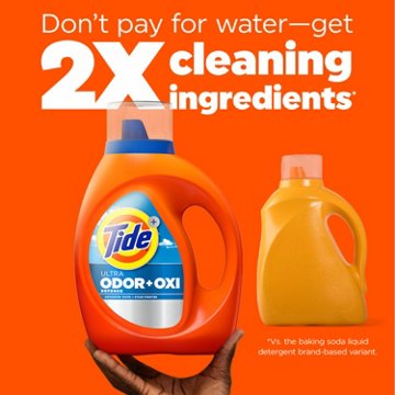 Tide Ultra Odor Defense Plus Oxi Liquid Laundry Detergent, 52 Loads