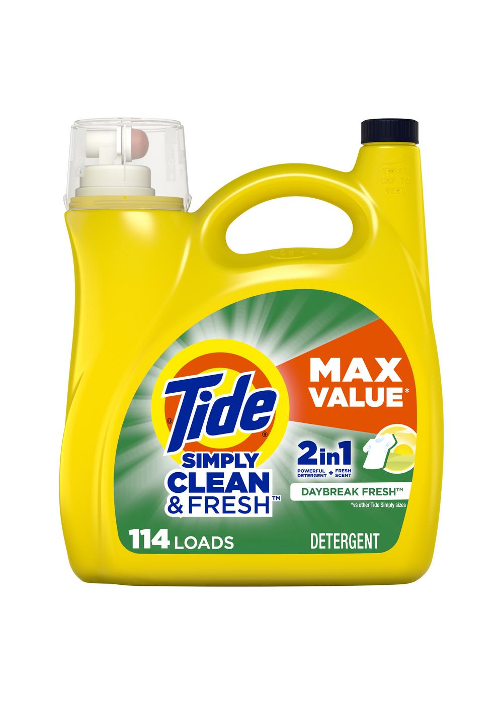 Tide Liquid Laundry Detergent with Touch of Downy, April Fresh, 74