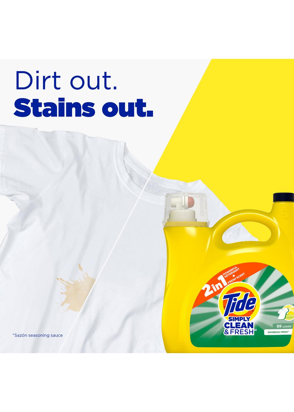 Tide Simply Clean & Fresh HE Liquid Laundry Detergent, 114 Loads