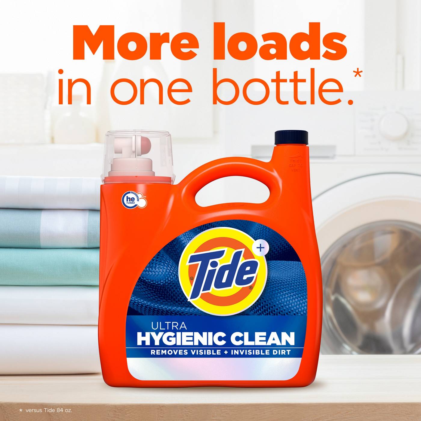 Tide Ultra Hygienic Clean Liquid Laundry Detergent, 83 Loads, Original Scent; image 10 of 24