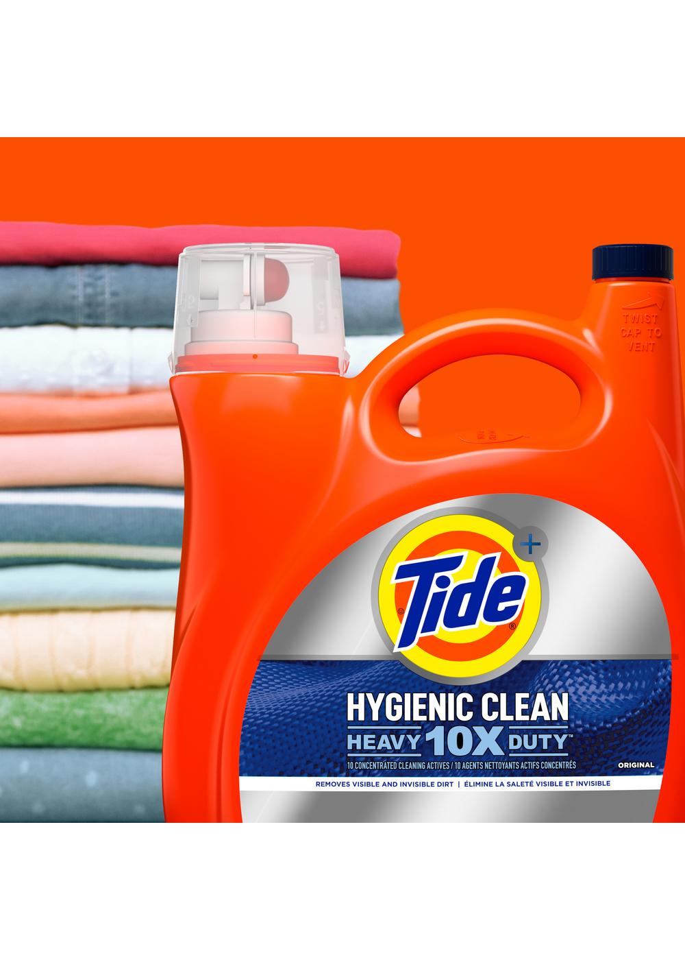 Tide + Hygienic Clean HE Turbo Clean Liquid Laundry Detergent, 94 Loads - Original; image 8 of 9