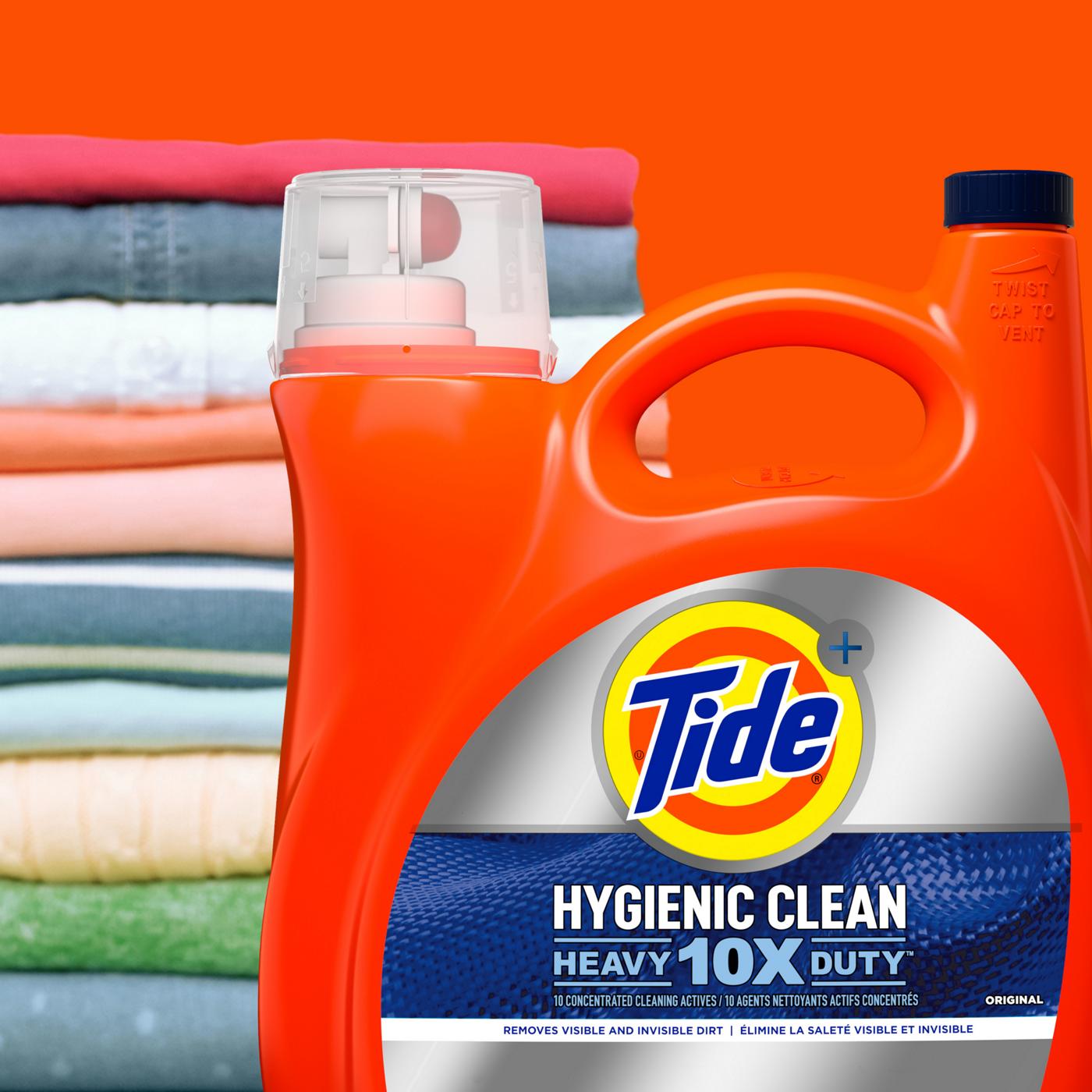 Tide + Hygienic Clean HE Turbo Clean Liquid Laundry Detergent, 94 Loads - Original; image 9 of 9