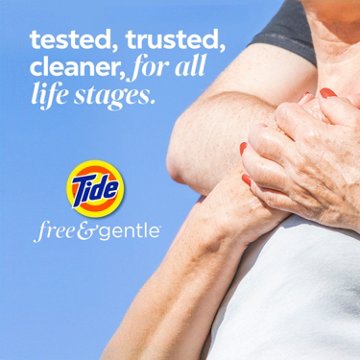 Tide PODS Free & Gentle Laundry Detergent Soap Pacs - Unscented