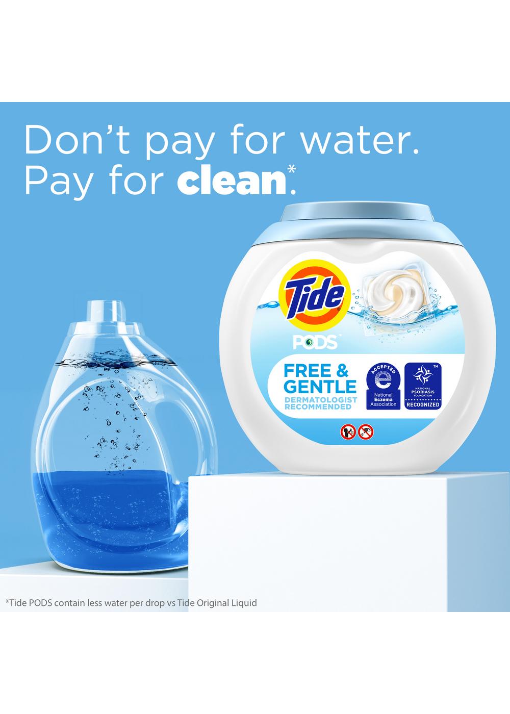 Tide PODS Free & Gentle Coldwater Clean HE Laundry Detergent Pacs; image 6 of 10